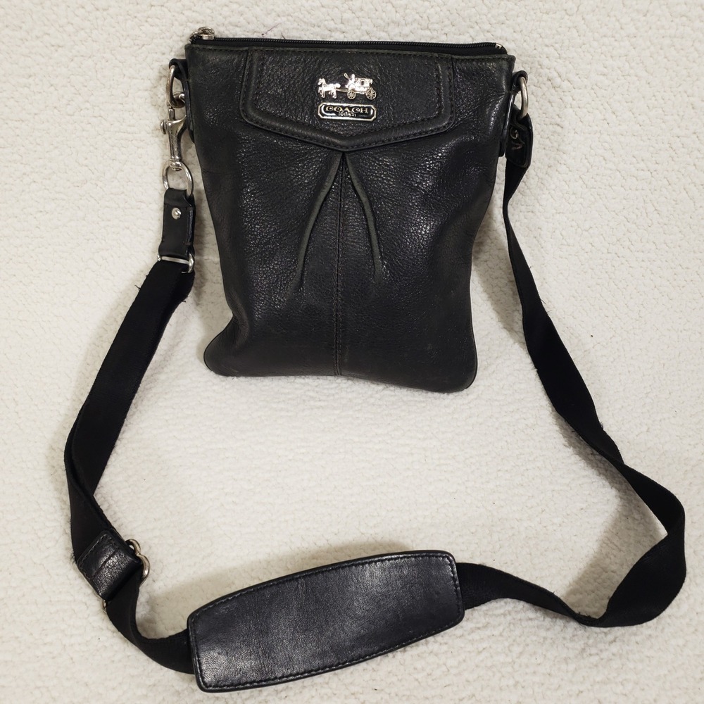 Coach Crossbody Bag Womens Small Black Leather G0969-43429 Purse